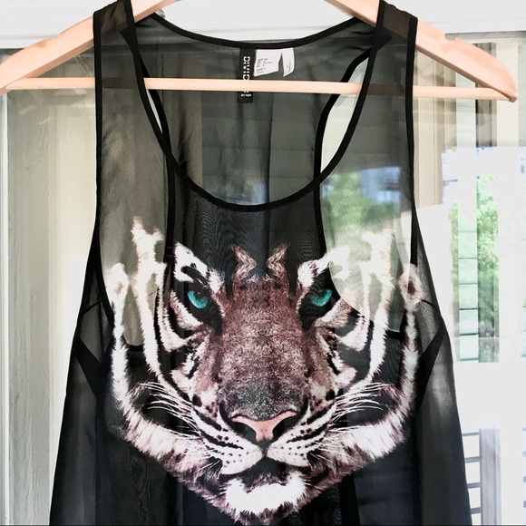 Sheer Racerback Tiger Tank🐯 - Picture 2 of 3